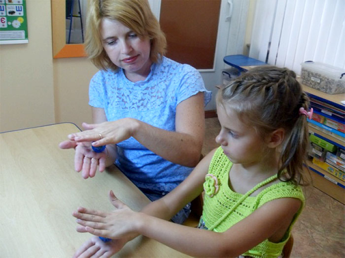 Гимнастика с массажером су-джок для детей